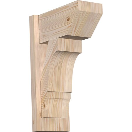 Ekena Millwork Balboa Slat Smooth Outlooker, Douglas Fir, 7 1/2"W x 14"D x 22"H OUT08X14X22BOA06SDF